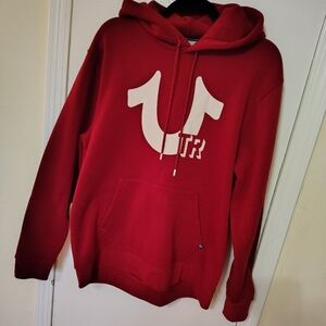 True Religion Red Hoodie Sweater